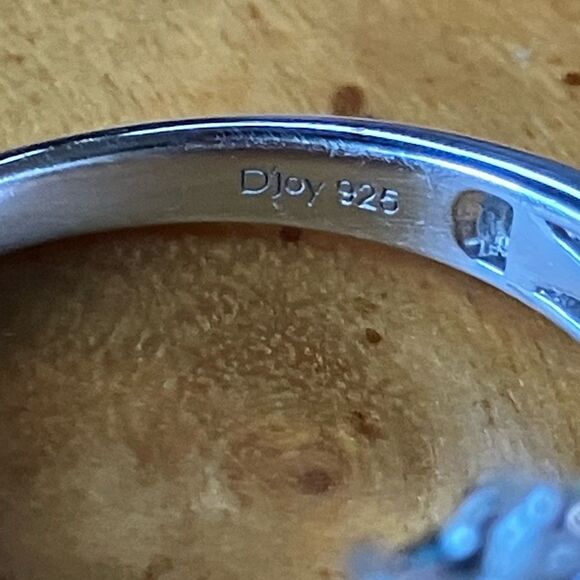 Natural Shungite Sterling Silver Ring Size 8 - Picture 6 of 9